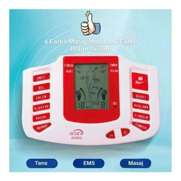Acura Ac-833 Basic Tens Cihazı - Görsel 4