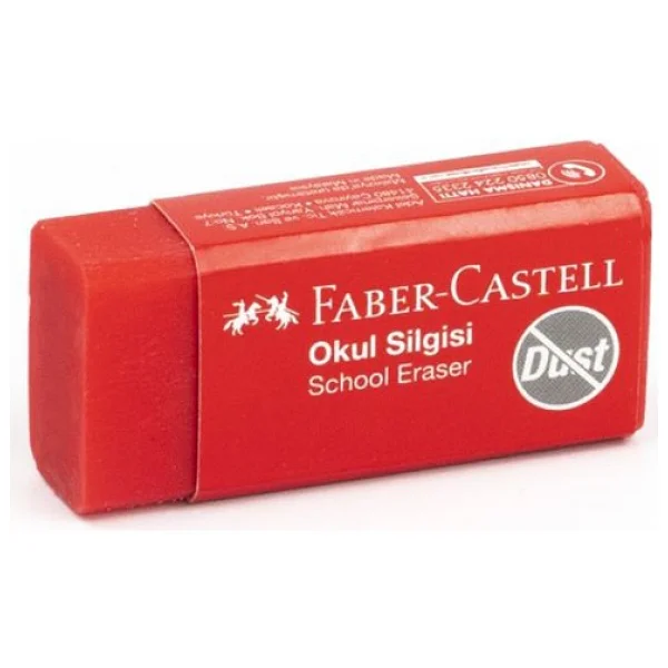 Faber Castell Kucuk Kirmizi Okul Silgisi 6 Li - Görsel 5