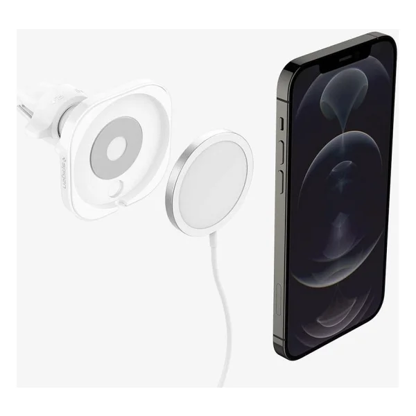 Spigen Magfit Acp02791 Beyaz Magsafe Araç Telefon Tutucu - Görsel 7