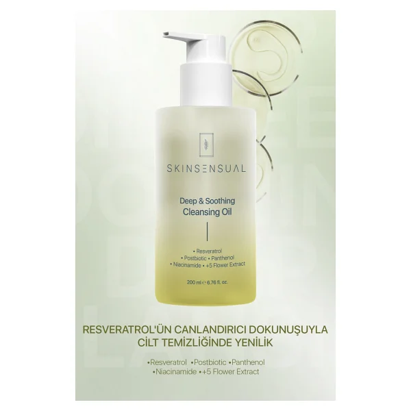 Skin Sensual Deep & Soothing Cleansing Oil Resveratrol'ün Dokunuşuyla Cilt Temizliğinde Yenilik - Görsel 7