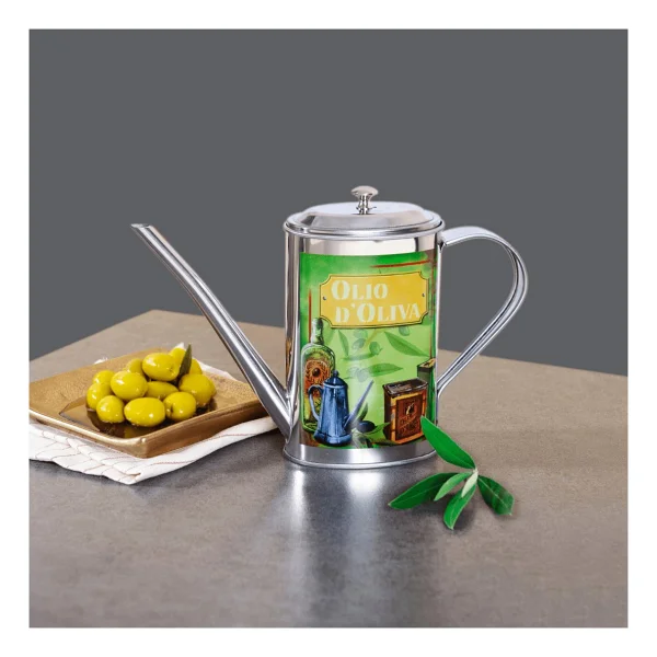 Sarkap Home 500 Ml Paslanmaz Çelik Yağdanlık Yeşil - Görsel 3