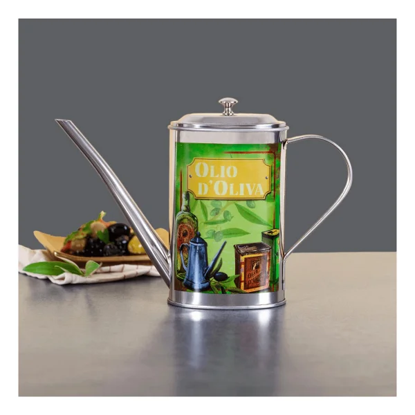 Sarkap Home 500 Ml Paslanmaz Çelik Yağdanlık Yeşil - Görsel 5