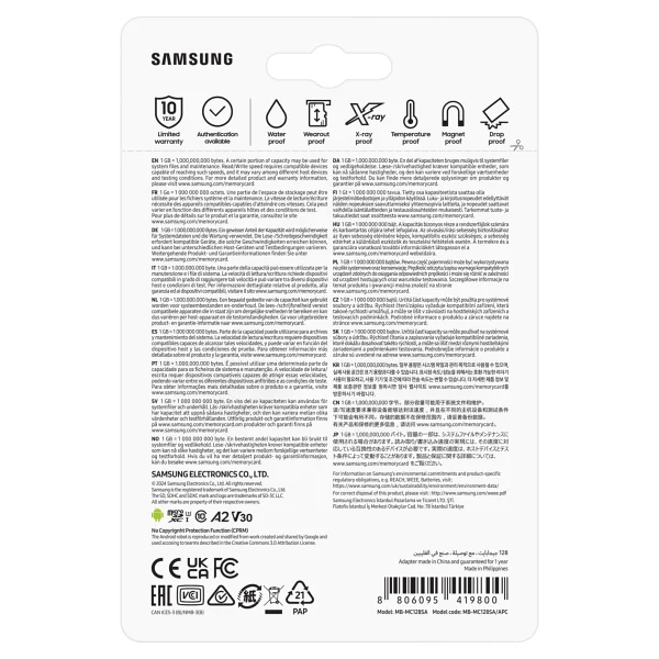 Samsung Evo Plus MB-Mc128sa Class 10 Uhs-I U3 A2 V30 128 GB Micro Sd Kart - Görsel 5