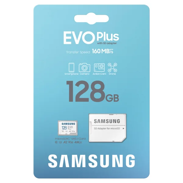 Samsung Evo Plus MB-Mc128sa Class 10 Uhs-I U3 A2 V30 128 GB Micro Sd Kart - Görsel 4