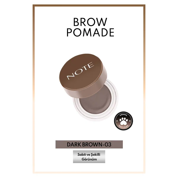 Note Brow Pomade 03 Dark Brown Kaş Pomadı - Görsel 3