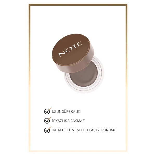Note Brow Pomade 03 Dark Brown Kaş Pomadı - Görsel 2