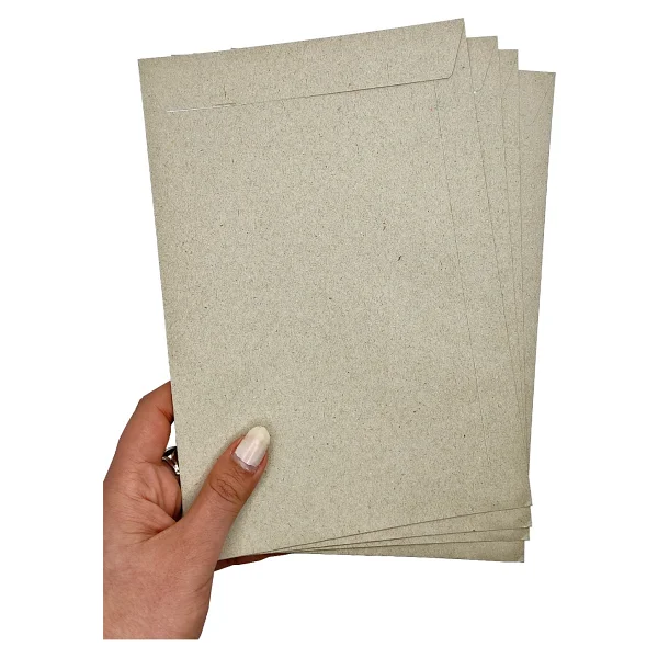 Limmy Kraft Torba Zarf 50 Adet A5 Boyut 17x25 Cm Doğal Renkli Kırtasiye Seti - Görsel 5