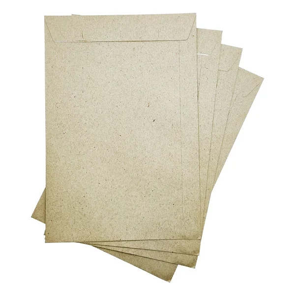 Limmy Kraft Torba Zarf 50 Adet A5 Boyut 17x25 Cm Doğal Renkli Kırtasiye Seti - Görsel 3