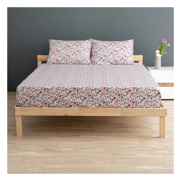 Soley Liberty %100 Pamuklu Çift Kişilik 180 X 200 Lastikli Çarşaf Seti - Sarı - 180 X 200 Cm - Görsel 4