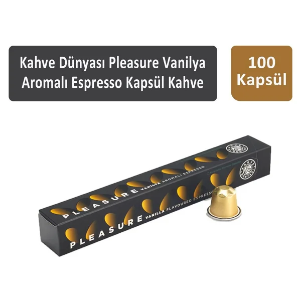 Kahve Dunyasi Pleasure Vanilya Aromali Espresso Kapsul Kahve 100 Kapsul - Görsel 5