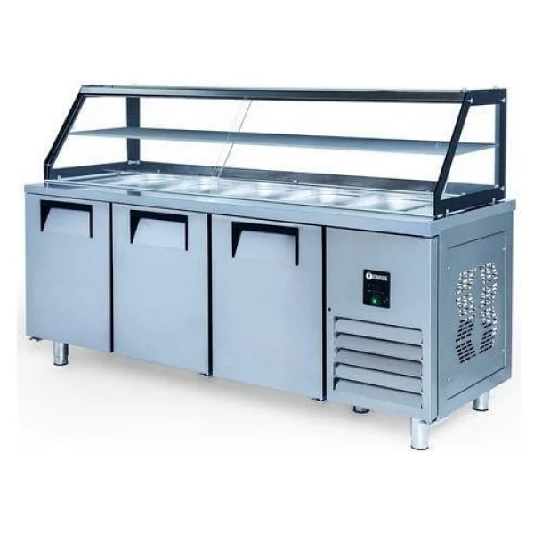 Iceinox Servis Buzdolabı 515 Lt 3 Kapılı Camlı - Görsel 6