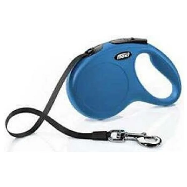 Flexi New Classic 5 m Şerit Large Mavi Otomatik Köpek Tasması - Görsel 7