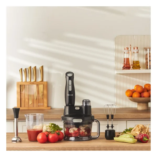 Homend Functionall 2808h 1000 W Siyah Gri Mutfak Robotu - Görsel 2