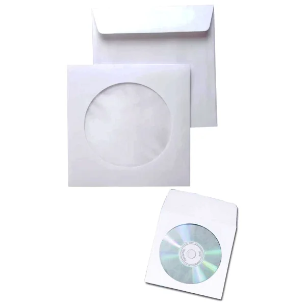 Limmy CD Zarfı Pencereli CD / DVD Zarf Beyaz Zarf - 50 Adet - Görsel 4