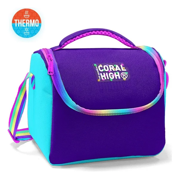 Coral High 11872 Rainbow Fermuarlı Termoslu Beslenme Çantası - Görsel 3