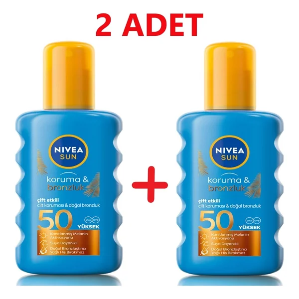 Nivea Sun Spf50 Güneş Koruyucu & Bronzluk Güneş Kremi 2 Adet - Görsel 3