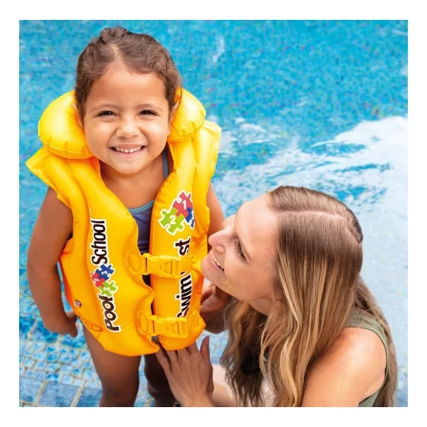 Intex Yakalı Sarı Yelek 50x47 Cm. - Görsel 2