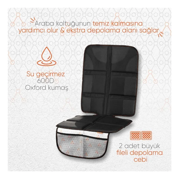 Gezenbebe Kalın Pedli Araba Koltuk Koruyucu - Görsel 9