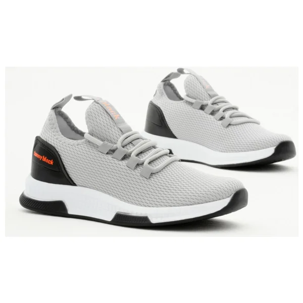 Tonny Black Unisex Füme Nefes Alabilen Kumaş Poli Taban Bağcıklı Spor Ayakkabı - Görsel 3