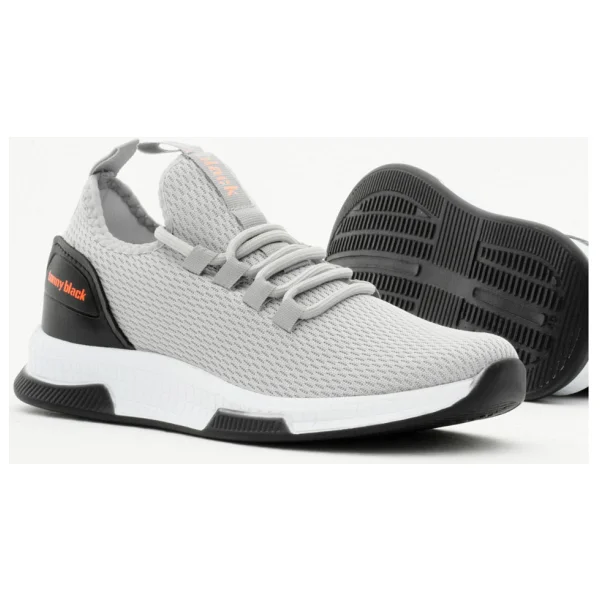 Tonny Black Unisex Füme Nefes Alabilen Kumaş Poli Taban Bağcıklı Spor Ayakkabı - Görsel 4