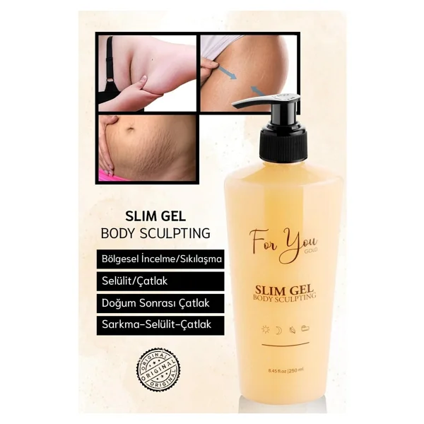 For You Gold Slim Jel Sıkılaştırıcı, Toparlayıcı, Çatlak Karşıtı Ve Selülit Kremi - Görsel 2