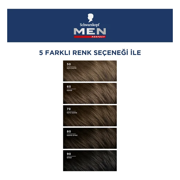 Men Perfect 60 Kahve Erkek Saç Boyası - Görsel 5