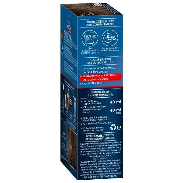 Men Perfect 60 Kahve Erkek Saç Boyası - Görsel 3