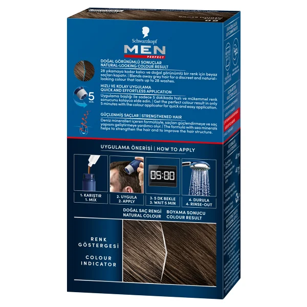 Men Perfect 60 Kahve Erkek Saç Boyası - Görsel 4