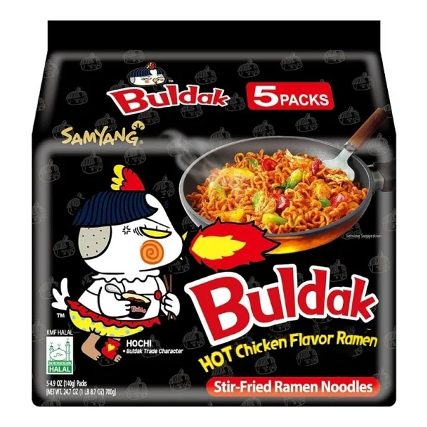 Samyang Buldak 5'li Acılı Buldak Ramen Hazır Noodle - 1 Paket - Görsel 2