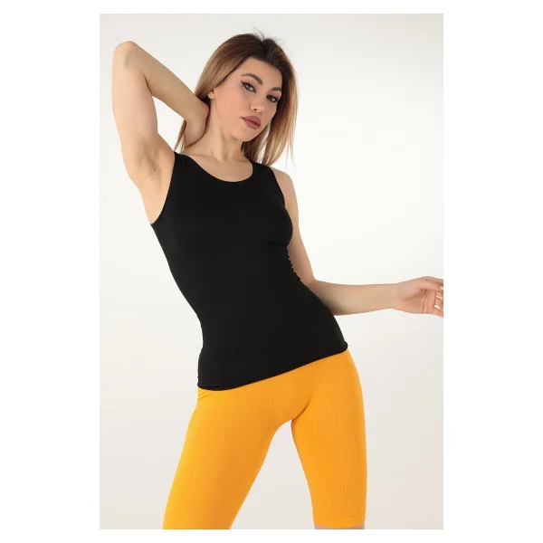 Miorre Kadın Askılı Seamless Atlet Siyah L-XL - Görsel 2