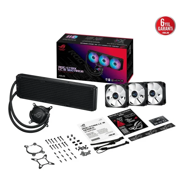 Asus Rog Strıx Lc Iıı 360 Argb İşlemci Sıvı Soğutucu - Görsel 7