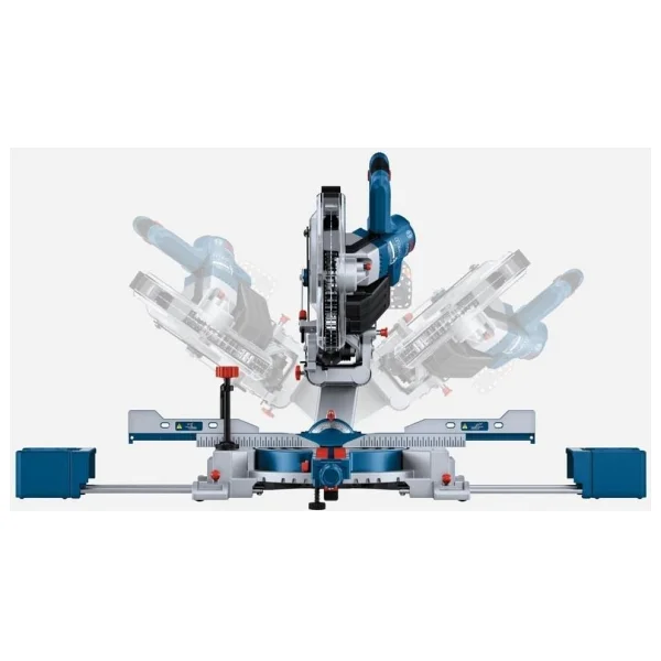 Bosch Gcm 18v-254 D Çift Akülü 8 Ah Gönye Testere - Görsel 3