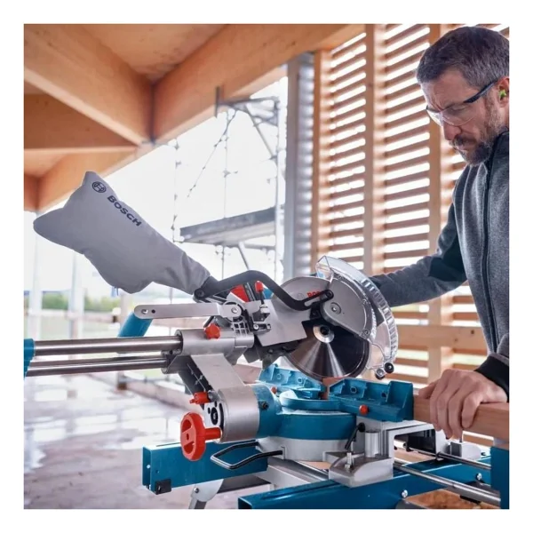 Bosch Gcm 18v-254 D Çift Akülü 8 Ah Gönye Testere - Görsel 4