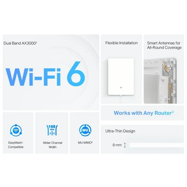 Tp-Link Archer Air E5 Ax3000 3000 Mbps Wi-Fi Güçlendirici - Görsel 4