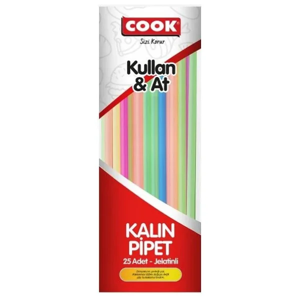 Cook 25'li Körüklü Jelatinli Plastik Pipet - Görsel 2