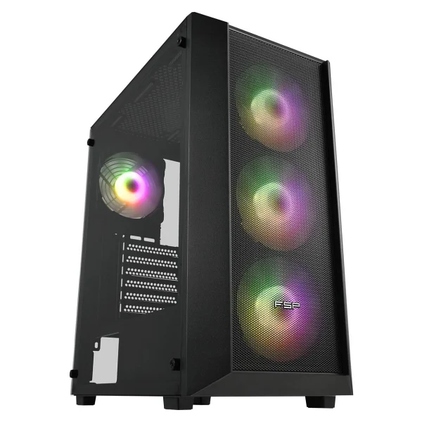 FSP CMT218 650W 4x Fan E-ATX Siyah Gaming Kasa - Görsel 7