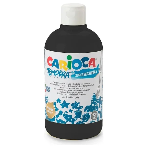 Carıoca Tempera Siyah Suluboya 500ml Ko40427/02 - Görsel 3