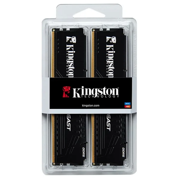 Kingston Beast Black Expo 16 GB (2x8) 6000 MHz Cl30 Kf560c30bbek2/16tr DDR5 RAM - Görsel 3