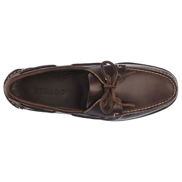 Sebago Docksides Portland Waxed 70000g0-925se Koyu Kahverengi Erkek Loafer Ayakkabı - Görsel 3
