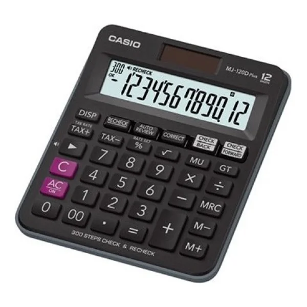Casio Mj-120d Plus Siyah 12 Haneli Masaüstü Hesap Makinesi - Görsel 2