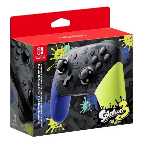 Nintendo Pro Controller Splatoon 3 Edition Kablosuz Switch Oyun Kolu - Görsel 4
