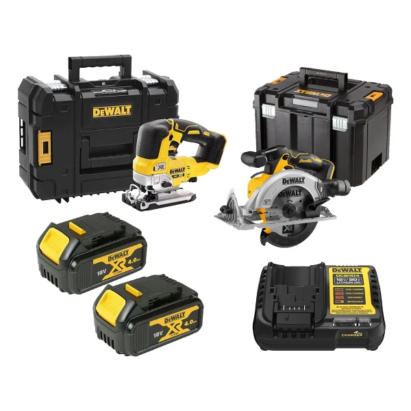 Dewalt Dcs334nt + Dcs565nt 18v Çift Akülü Kömürsüz Testere Makine Seti - Görsel 2