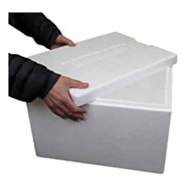 Abnturk 20-22 Litre Strafor Köpük Kutu +7 Adet Buz Aküsü Hediye 50x40x26 Izoleli 72 Saat Koruyan Gıda Kolisi - Görsel 2