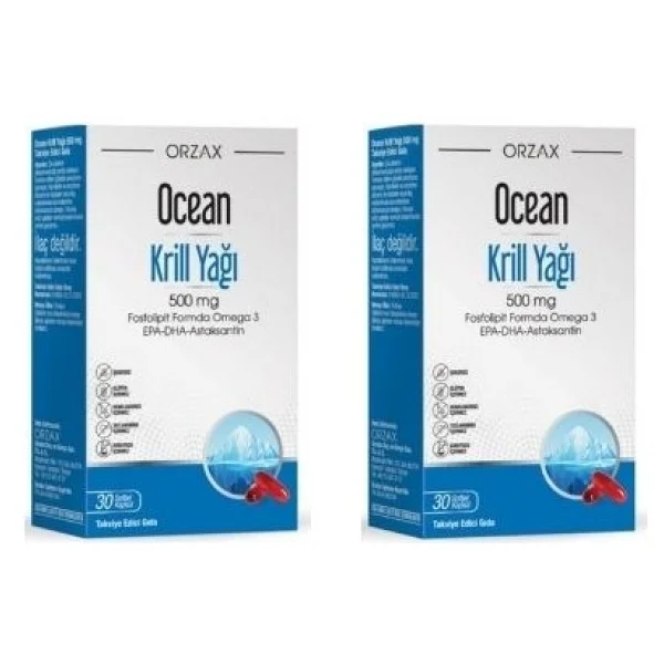 Ocean Krill Oil 500 mg 30 Kapsül 2'li - Görsel 2