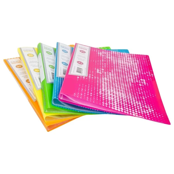 Noki Noki 64120-N Sunum Dosyası A4 Neon Pembe 20li - Görsel 2