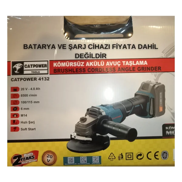 Catpower 4132 Aküsüz Taşlama Makinesi - Görsel 2