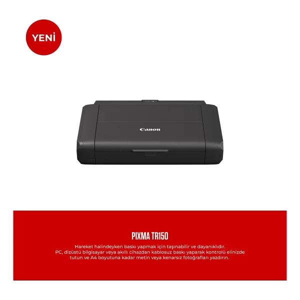 Canon Pixma Tr150 Wi-Fi Renkli Mobil Mürekkep Püskürtmeli Yazıcı - Görsel 3