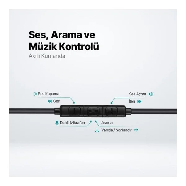 Ttec Rio 2 2kmm14s Type-C Siyah Kulak İçi Kablolu Kulaklık - Görsel 3