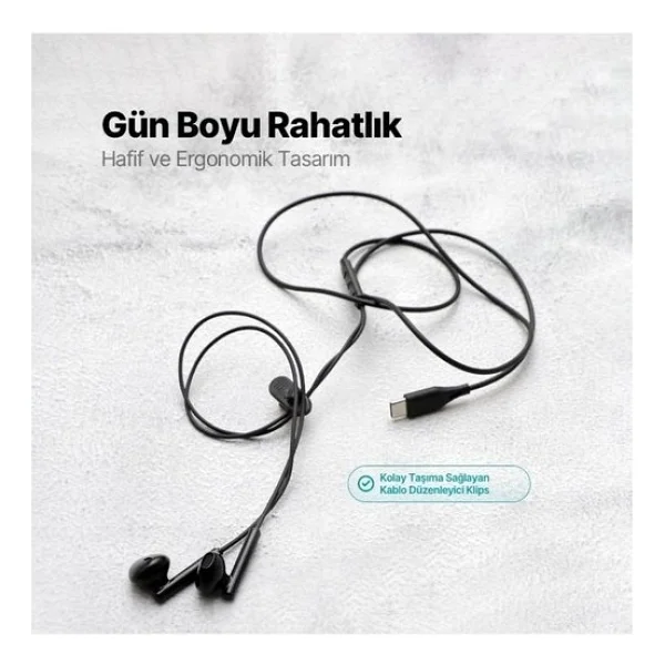 Ttec Rio 2 2kmm14s Type-C Siyah Kulak İçi Kablolu Kulaklık - Görsel 4