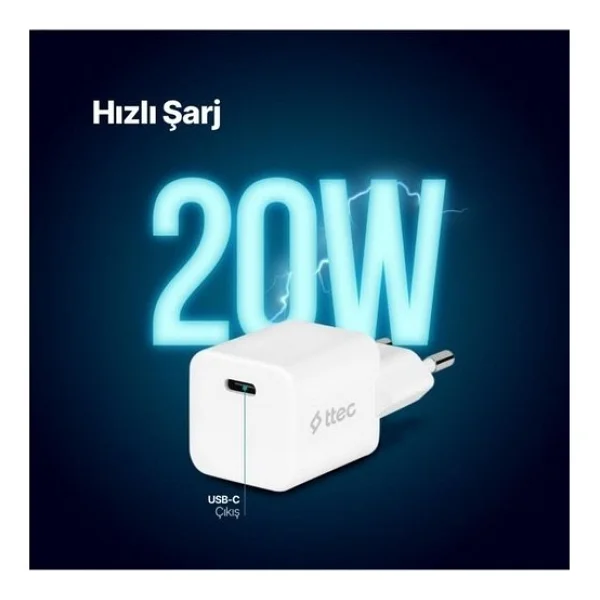 Ttec Smartcharger Pd Seyahat Hızlı Şarj Aleti 20w (534345984) - Görsel 2